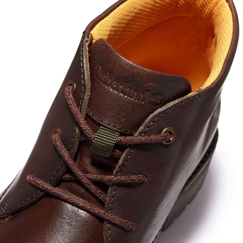 Botas Chukka Masculino - Timberland Oakrock Impermeavel - YKIHN5769 - Marrom Escuro